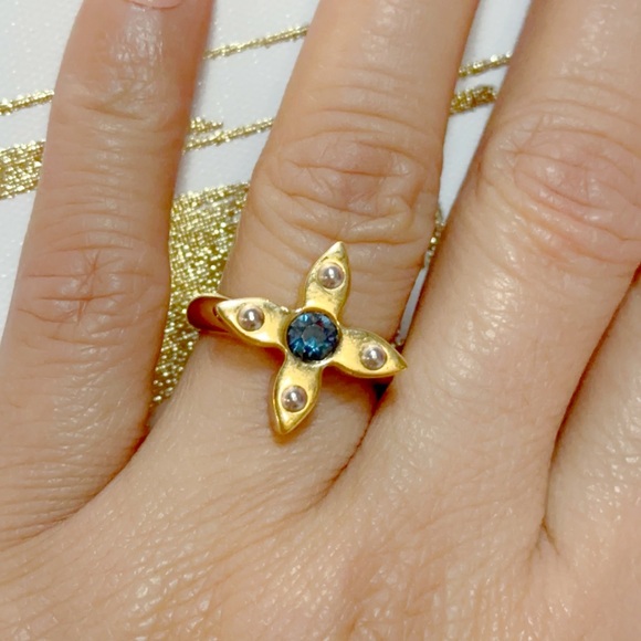 Louis Vuitton Bague Love Letter Sweet Flower Ring- size L - Picture 6 of 13